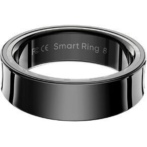 Smart Rings for Men, Fitness Trackers for Women - Sleep Tracking Wearable - Heart Rate - Blood Oxygen - IP68 Waterproof (Black, 11#)