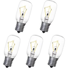 5 Pack Light Bulbs for GE Microwave WB36X10003 - E17 Base 130V 40W Microwave Light Bulb for GE Maytag Frigidaire Kenmore Microwave Oven