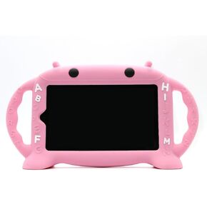 Kids Proof Case for Samsung 7 inch Tablet Galaxy Tab A/3/3 Lite/4/E Lite 7.0-CHINFAI [Cartoon Robot Series] Silicone Handle Stand Case Cover for Tablet SM-T280/T113/T230 (Blue)