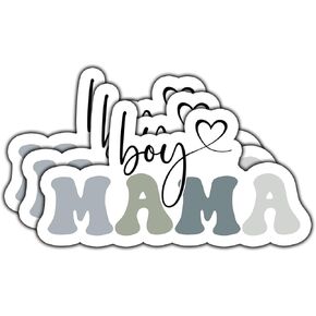 (3Pcs) Boy Mama Sticker Gifts for Mom Motivational Quote Decals Grandma Waterproof Vinyl Stickers for Books Laptops Phone Water Bottles Tumbler Cup Kindle 3 Inch
