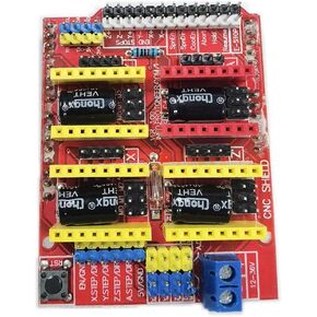 Kiro&Seeu A4988 V3 Engraver Shield 3D Printer CNC Drive Expansion Module Board A4988 Driver Board Compatible with Ar-duino