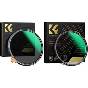 67mm True Color Variable ND2-32 & Circular Polarizing Lens Filters Kit (2 Pcs) 1-5 Stops Variable ND CPL Lens Filters Kit with 28 Layer Coated (Nano-X Series)