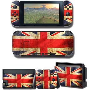 Games Decal Skin for Nintendo Switch, Vinyl Sticker Matte Cover Durable Anti-Scratch Wrap Protector Full Set Faceplate Joy-Con Console Dock