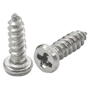 M3 x 10mm Phillips Pan Head Pointed Tail Self Drilling Wood Screws, 304 Stainless Steel Metal Drywall Screw, Cross Mushroom Head Self Tapping Screws, 300PCS