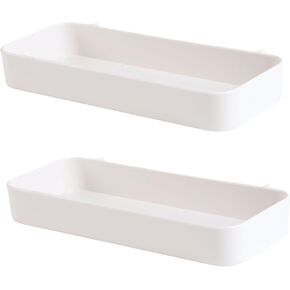 Keepo Peg Board Organizer Accessories, Peg Board With Accessories, Pegboard hooks, Pegboard Accessories, Pegboard Bins (2 Bins With Lid)