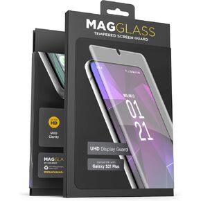 magglass Screen Protector Compatible with Samsung Galaxy S21 PLUS, Bubble-free UHD Crystal Clear Screen Guard, Fingerprint Enabled/Case Compatible (2021 Release)