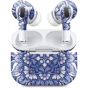 MightySkins (2 Pack) Skins Compatible with Apple AirPods Pro 2 - Flower Mandala | Protective, Durable, and Unique Vinyl Decal wrap Cover | Easy to Apply, Remove, and Change Styles | Made in The USA