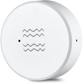 Haozee Zigbee Smart Vibration Sensor,Real Time Monitoring,Door Window Vibration Detection Alarm for Home Security,App Remote Control,Support Home Assistant Zigbee2MQTT