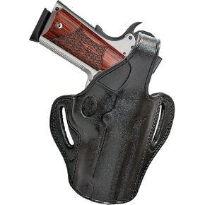 Leather 1911 Holster - Thumb Break OWB - Fits Most 1911 Pistols, Including Colt, Kimber, Springfield - 4" & 4.25" Barrels | Commander Holster | Pancake Style