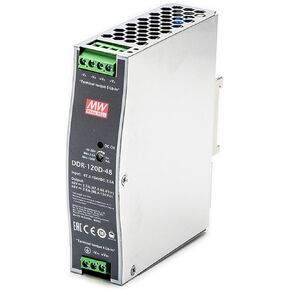DDR-120D-48 48V 2.5A 120W DIN Rail Power Supply, BS EN/EN50155 Certified, for Railway Applications, Industrial Automation