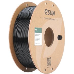 eSUN PET Filament 1.75mm, Heat Resistance High Toughness PET 3D Printer Filament, 1KG Spool (2.2 LBS) 3D Printing Filament for 3D Printers, Transparent Natural