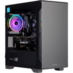 Velztorm Erebix Custom Built Micro ATX Gaming Desktop (AMD Ryzen 3 3100 (Beats Intel Core i3-10100) GeForce RTX 4060, 16GB DDR4, 2TB PCIe SSD, Air Cooling, 750W PSU, WiFi 4, W11P) VELZ0056