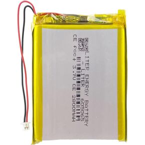 لتر 3.7 فولت 605065 2800mAh Lipo بطارية Lipo قابلة لإعادة الشحن حزمة أيون البوليمر البوليمرية ل RG35XX مع موصل 1.25M JST