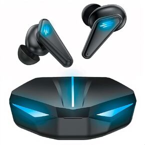 Wireless Bluetooth Gaming Earbuds Earphone K55, 65ms Low-Latency Bluetooth V5.3 Earphones, 3-Hole Noise Reduction Headphone, Dual-Mode TWS in-Ear Earbuds for Call of Duty Gamers PUBG FORTNITE