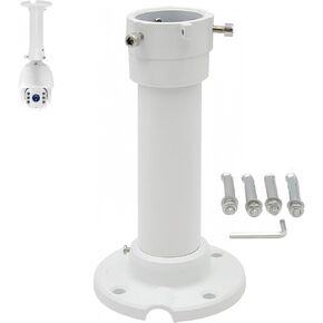 10"/25cm CCTV Camera Ceiling Mount Bracket, Security Surveillance Camera Ceiling Mount Bracket for HIKVision CCTV PTZ Camera Aluminum Alloy Liftting Bracket
