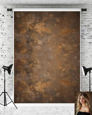 Kate Abstract Brown Vintage Backdrop Backdrop Photo Proforment Props Props ، 10x8ft in Saudi Arabia