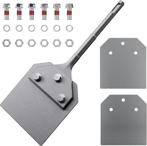 2 Pcs SDS Plus Floor Scraper Replacement Blades, TOOVEM 4 Inch Wide Tile Thinset & Adhesives Removal Blades with Bolts, Nuts, and Washers for 4" x 10" SDS Plus Floor Scrapers in Kuwait