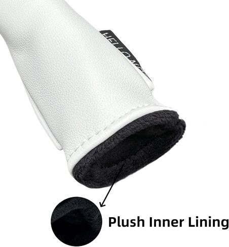 Golf Alignment Stick Cover - Chilxe Alighment Stick Headcover Head Cover - Synhtetic Leather Alignment Stick Holder - Basic Golf Accessories in Kuwait