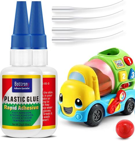 Super Glue for Plastic, Instant Drying Plastic Glue, Clear Lego Glue for Bonding Toys, Plastic Glue Heavy Duty Ideal for Crafts, DIY, 3D Printing, Model, Jewelry Repair(1 Bottle of 25g) in Kuwait