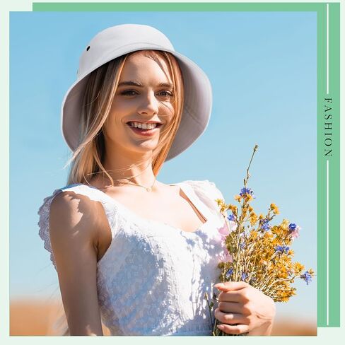 liitrsh 60 pcs دلو القبعة السائبة القطن الصيفي شاطئ دلو القبعة sun boonie قبعة لصيد الجولف في الهواء الطلق لقضاء العطلة للرجال نساء in Kuwait