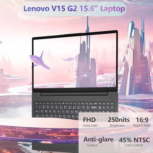 Lenovo V15 Gen 2 15.6" FHD Portable Business Laptop, Intel N4500, 16GB RAM, 1TB SSD, HDMI, Wi-Fi, Webcam, Windows 11 Pro, Black in Saudi Arabia
