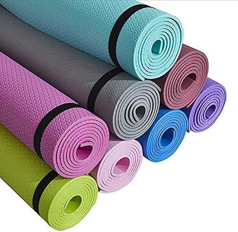 Yoga Mat Anti-skid Sports Fitness Mat 6MM Thick EVA Comfort Foam yoga matt for Exercise, Yoga, and Pilates Gymnastics mat in Kuwait