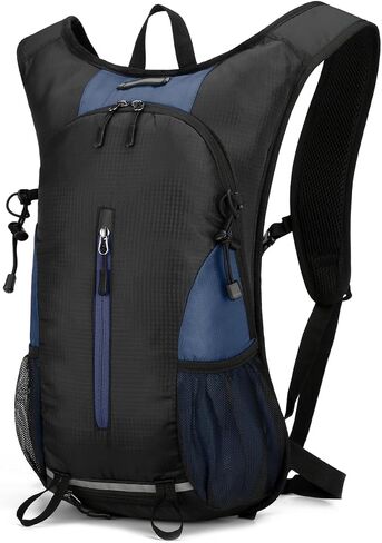 25L Ultralight Lightweight Waterproof HikingBackpack Foldable Travel Camping Hiking Outdoor Sports Backpack Daypack with reflective strips(black) in Saudi Arabia