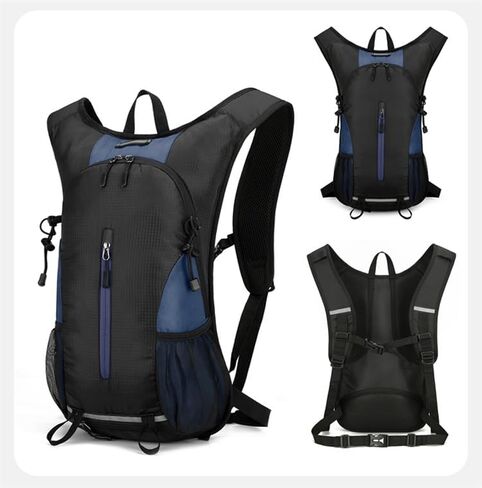 25L Ultralight Lightweight Waterproof HikingBackpack Foldable Travel Camping Hiking Outdoor Sports Backpack Daypack with reflective strips(black) in Saudi Arabia