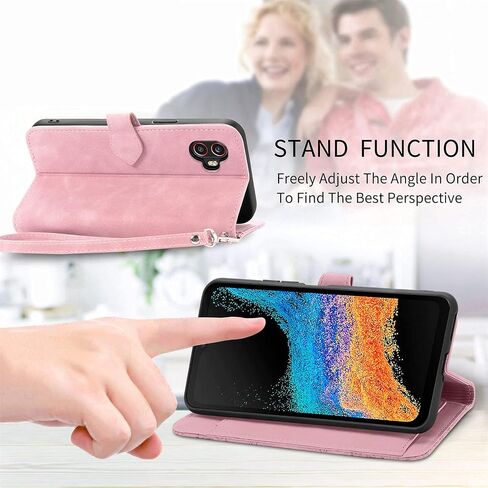for Lively Jitterbug Smart4 Zipper Wallet Case with Strap,7 Card Holder Leather Flip Magnet Wallet Case with Money Pocket Full Body Protective Purse Case for Women for Jitterbug Smart4 -Brown in Kuwait