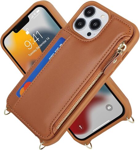 for iPhone 11 Pro Max Case with Zipper Card Holders and Strap for Women, iPhone 11 Pro Max Phone Case Wallet Compatible PU Leather Button Flip Shockproof Wallet Case for Men-Wine Red in Kuwait