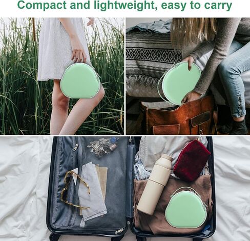 Canboc Airpods Max Case for Apple AirPods Max Headphone, Hard Carrying Smart Headphones Case, Extra Space fits Cable, Charger, Pink (PU) in Kuwait