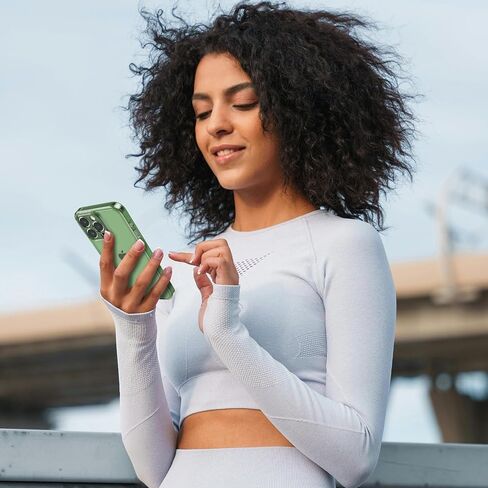 حالة Ztofera لـ iPhone 16 Pro 6.3 بوصة ، واضحة من السيليكون الناعم الصمام الواقي من الأماكن الشفافة - الأخضر in Kuwait