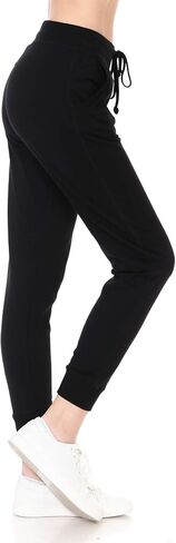 Leggings Depot Women's Cotton Jogger Sweatpants Yoga Track Pants with Pockets-FRENCHTERRY-HeatherGray-M in Kuwait