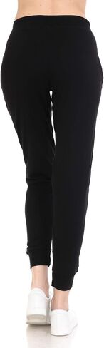 Leggings Depot Women's Cotton Jogger Sweatpants Yoga Track Pants with Pockets-FRENCHTERRY-HeatherGray-M in Kuwait