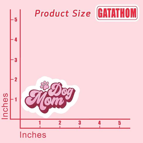 (3PCS) Dog Mom Sticker, Dog Stickers Decals Decor Books, Laptops, Tumblers, Water Bottles,s, Waterproof Vinyl Decal for Dog Lovers, Pet Lovers, Gifts for Mom Mama Size 3" x 2.1 " in Kuwait