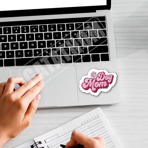(3PCS) Dog Mom Sticker, Dog Stickers Decals Decor Books, Laptops, Tumblers, Water Bottles,s, Waterproof Vinyl Decal for Dog Lovers, Pet Lovers, Gifts for Mom Mama Size 3" x 2.1 " in Kuwait