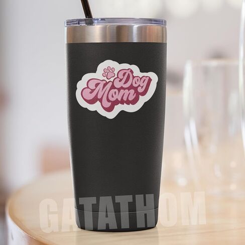 (3PCS) Dog Mom Sticker, Dog Stickers Decals Decor Books, Laptops, Tumblers, Water Bottles,s, Waterproof Vinyl Decal for Dog Lovers, Pet Lovers, Gifts for Mom Mama Size 3" x 2.1 " in Kuwait