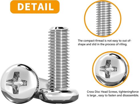 810 Pieces M3 M4 M5 M6 304 Stainless Steel Hex Socket Cap Metric Screws Bolts with Nuts, Washers and 1 Pcs Hex Key Wrenches i Pcs Tweezers Assortment Kit in Kuwait