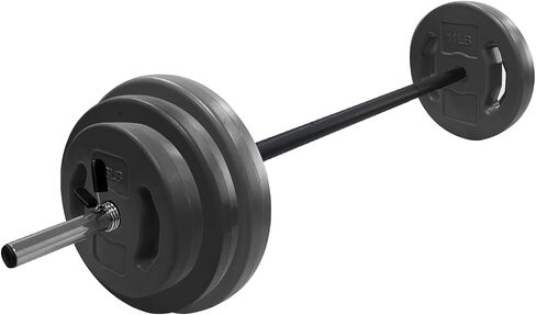 Barbell Weight Set for Lifting, Adjustable Barbell Set for Home Gym with 51 Inch Bar, Pu Coating Barbell Plates in Kuwait