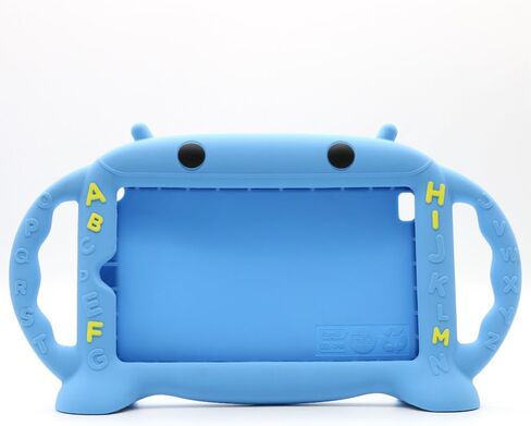 Kids Proof Case for Samsung 7 inch Tablet Galaxy Tab A/3/3 Lite/4/E Lite 7.0-CHINFAI [Cartoon Robot Series] Silicone Handle Stand Case Cover for Tablet SM-T280/T113/T230 (Blue) in Saudi Arabia