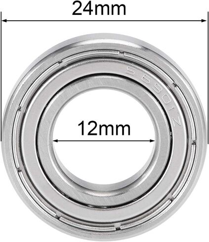 uxcell S695ZZ Deep Groove Ball Bearings 5mm x 13mm x 4mm Double Shielded Stainless Steel 4pcs in Saudi Arabia