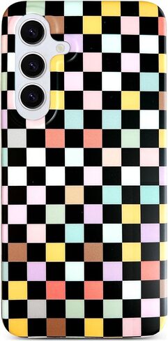 Qokey for Galaxy S23 Plus Case - Sparkle Bling Floral Design Scratch-Resistant Clear Anti-Yellowing Shell Military-Grade Shockproof Protection Soft-Touch & Slim Lightweight Cover (Pink Flower) in Kuwait