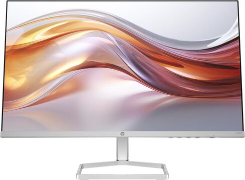 شاشة HP 24 بوصة FHD IPS (1920x1080) مع حزمة مكبرات الصوت مع Docztorm Dock، معدل تحديث 100 هرتز، 1x HDMI، VGA، خالية من الوميض، مضادة للتوهج، مثالية للمنزل والأعمال، أبيض/فضي (2024 أحدث طراز) in Saudi Arabia