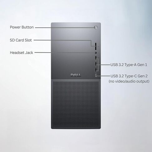 Dell Tower Plus EBT2250 Desktop Computer - Series 2 Intel Core Ultra 9 285 24-Core CPU up to 5.6 GHz, 64GB DDR5 RAM, 512GB NVMe SSD, NVIDIA GeForce RTX 4060 Ti 8GB GDDR6, Windows 11 Pro, Graphite in Saudi Arabia