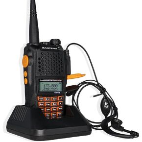 Baofeng UV-6R Ham Radio Handheld Two Way Radio 5W Portable Walkie Talkie for Adults FM Transceiver