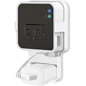 Wall Mount for Blink Sync Module 2, Mount Bracket Holder for Blink Outdoor Camera No Messy Wires Outdoor and Indoor Home Security Camera Mount with Short Cable