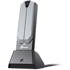TP-Link BE6200 Tri-Band Wi-Fi 7 Wireless USB 3.0 Adapter Archer TBE401UH | WiFi Adapter for Desktop PC | Supports Windows 11,10 | 2 x High Gain Antennas | 6GHz, 4K-QAM, 160MHz, WPA3 | Secure by Design