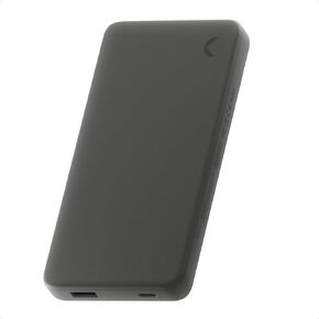Portable Charger 10K mAh Dual Port (USB-A, USB-C) Quick Charging Power Bank for iPhone 16/15 / 14, Samsung Galaxy, iPad, Google Pixel, and More, Graphite
