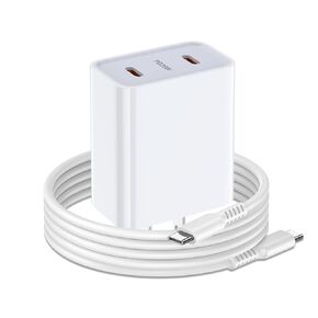 USB C Charger Cable Fast Charging Cord for iPhone 16e 16 Pro Max 16 Plus 15 Pro Max 15 Plus, for iPhone 16e Charger Cord 25W Dual Ports Type C iPhone 16 Charging Block 6FT USB C to C Power Cable