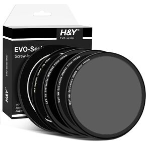 H&Y 112mm ND Filter IRND8 IRND64 IRND1000 ND Filter Neutral Density Filter Camera Lens ND Filter Screw in and Magnetic Lens Filter 2 in 1 with Magnetic Adapter Ring, EVO Series Landscape ND Kit